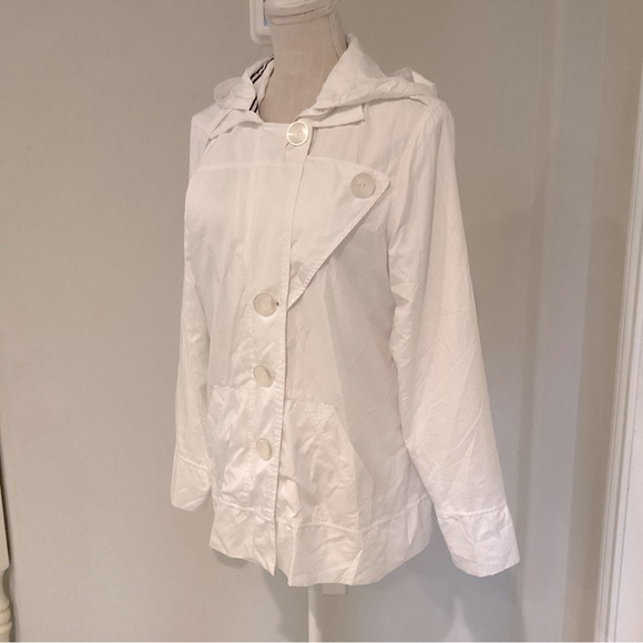 Soma Jackets & Blazers - Soma White Utility Jacket with Hood